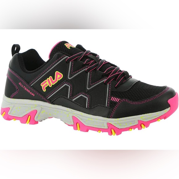 Fila Shoes - Traded* Fila at Peake 23 Black and Pink Sneakers